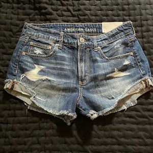 American Eagle Tomgirl Shortie ripped shorts - 6